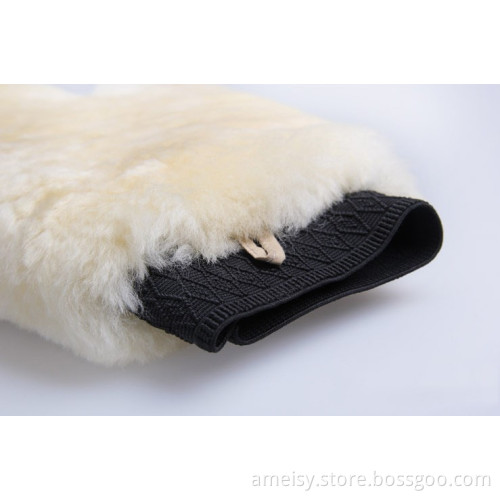 Hot Sale Genuine Sheepskin Auto Detailing Car Washing Cleaning Lamb Gloves